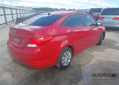2016 Hyundai Accent Se z USA, uszkodzony, nr VIN KMHCT4AE9GU166165